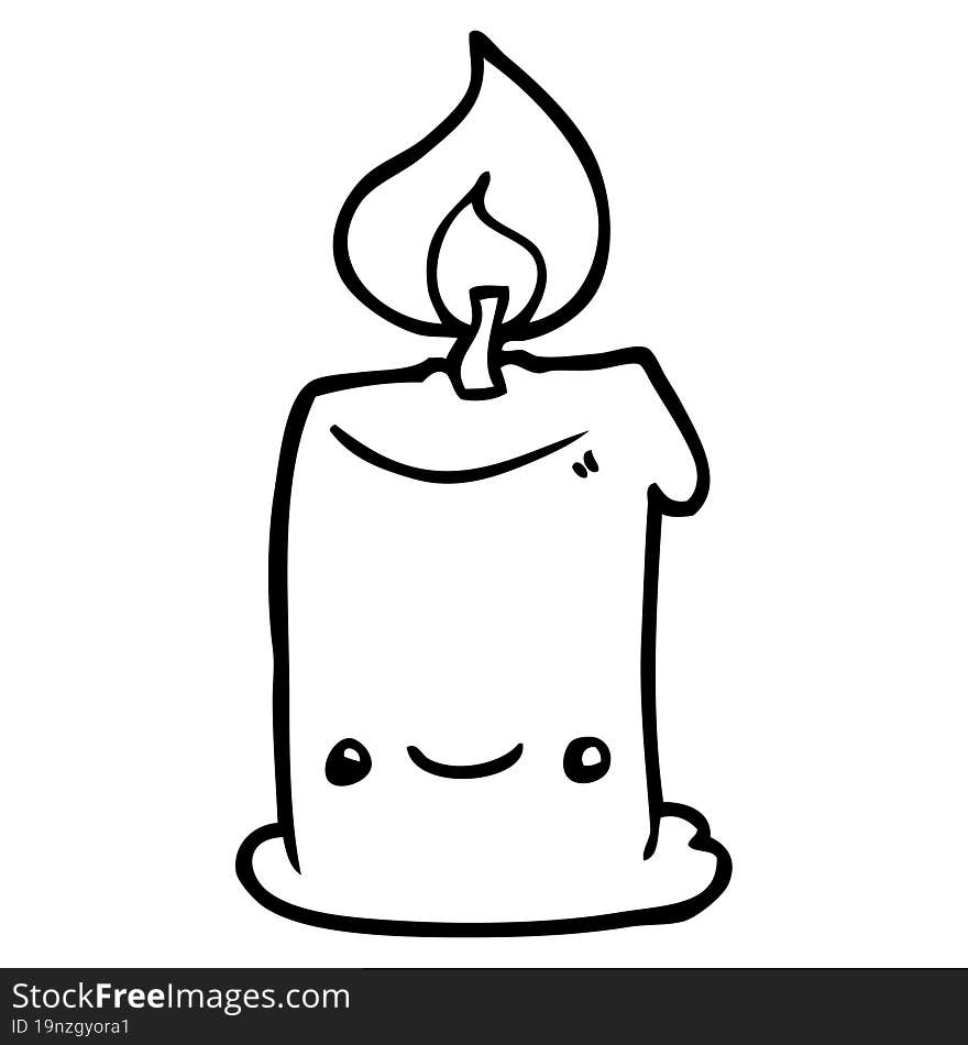 cartoon candle