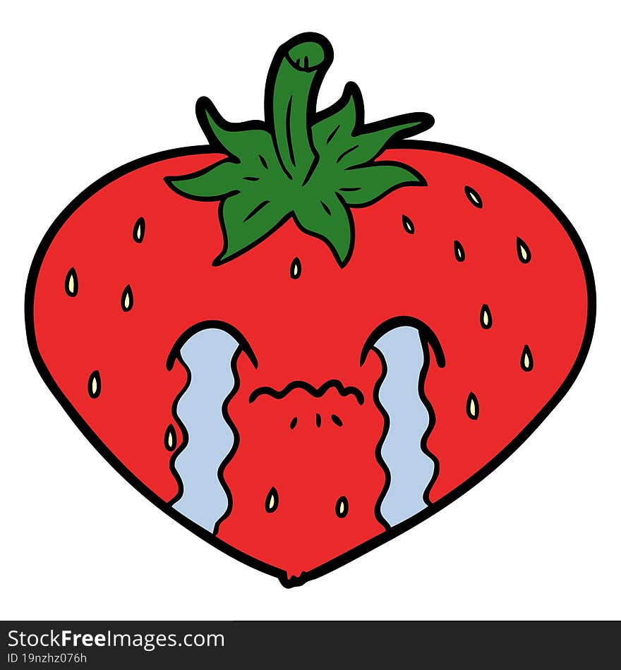 cartoon strawberry. cartoon strawberry