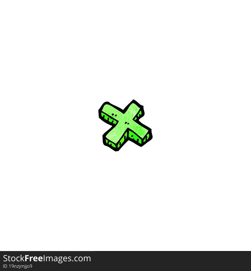 Cartoon Multiplication Symbol