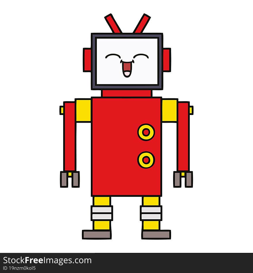 Cute Cartoon Robot