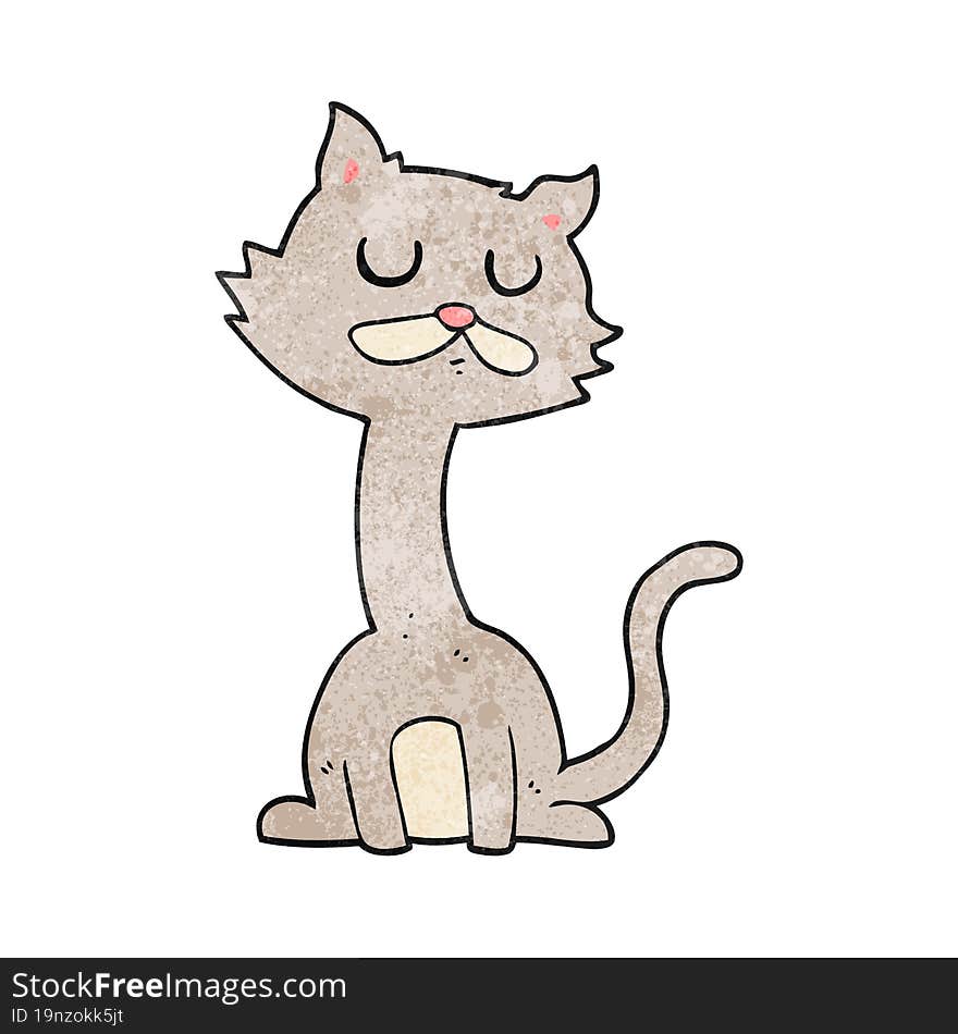 Textured Cartoon Cat