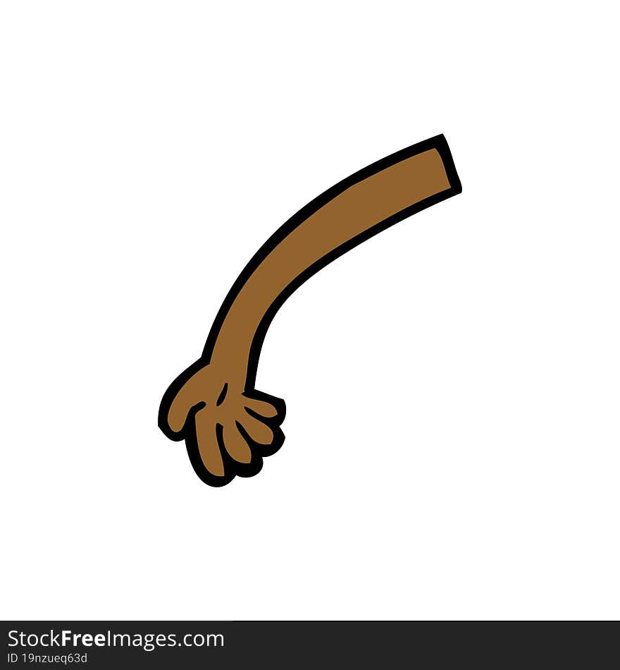 cartoon arm