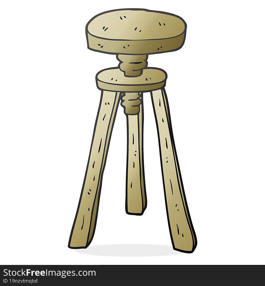 cartoon artist stool