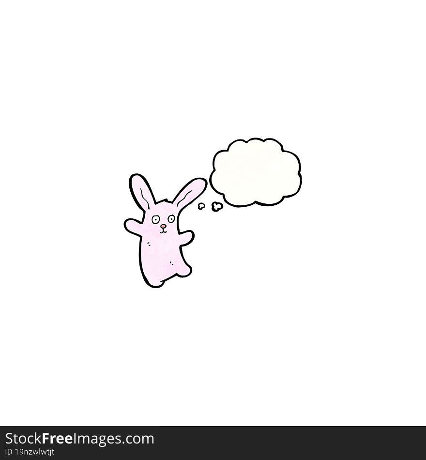 cartoon pink rabbit