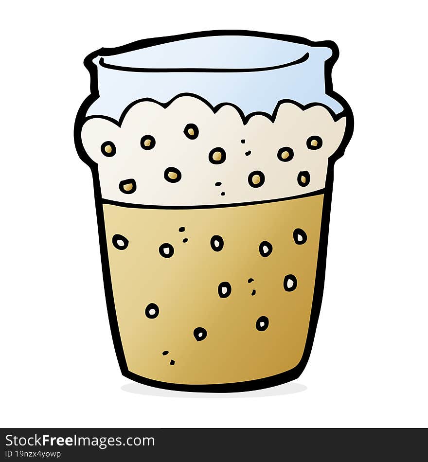 cartoon glass of beer