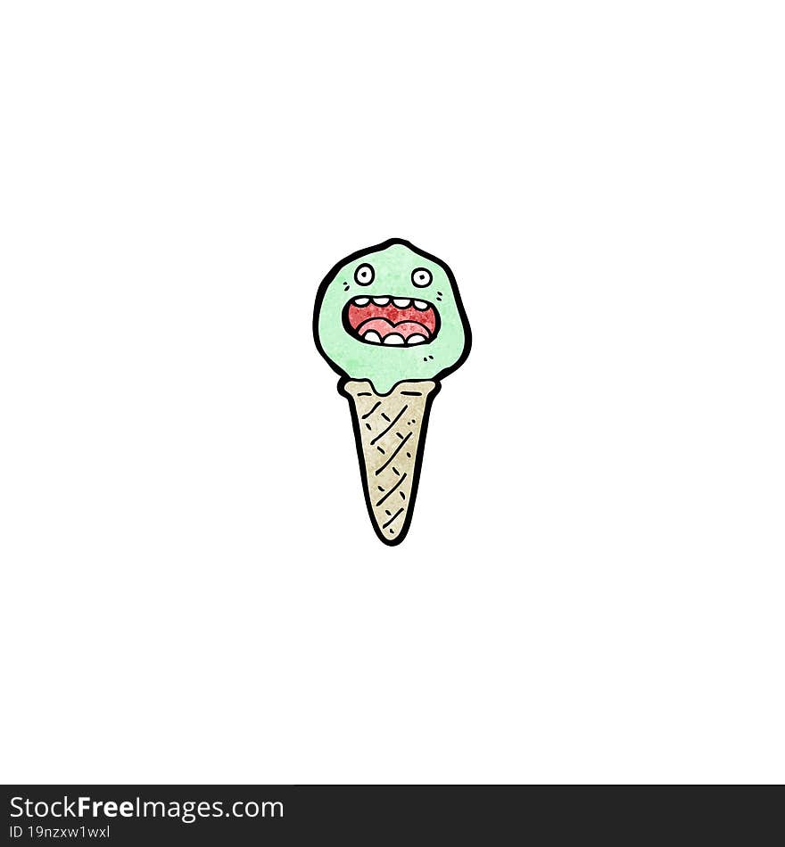 cartoon ice cream