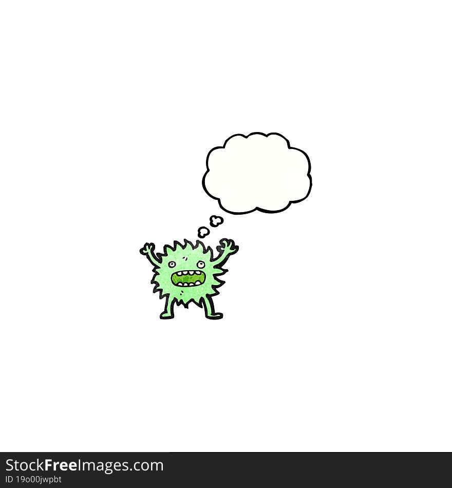 little green monster cartoon