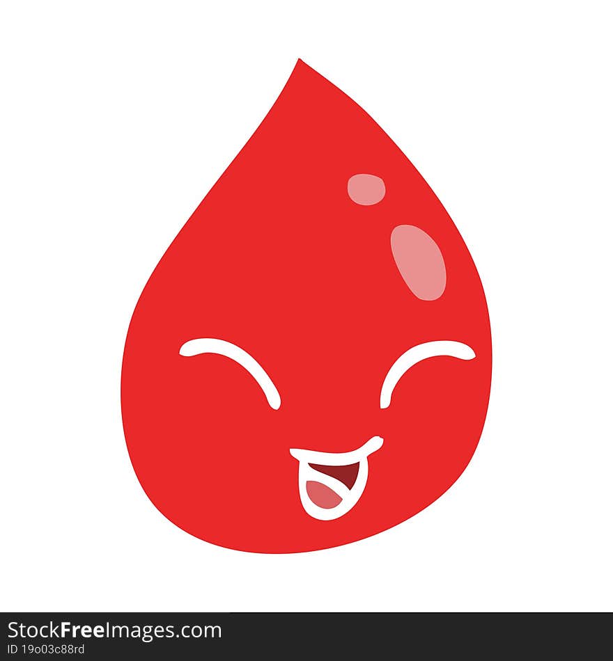 cartoon doodle blood drop