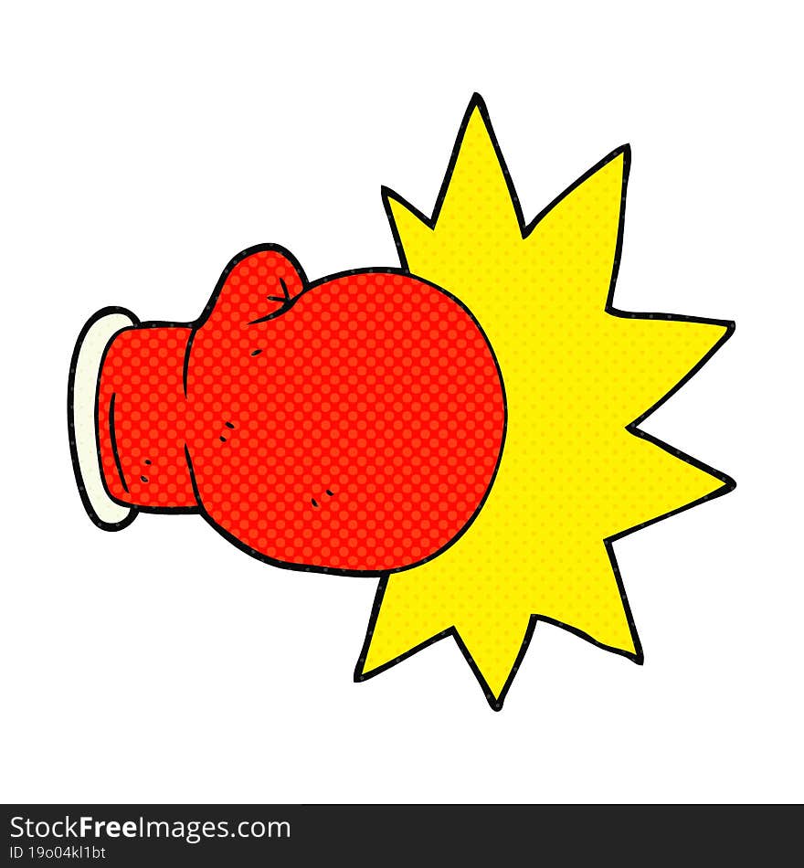 cartoon boxing glove