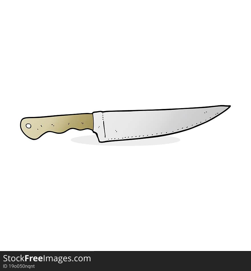 cartoon kitchen knife