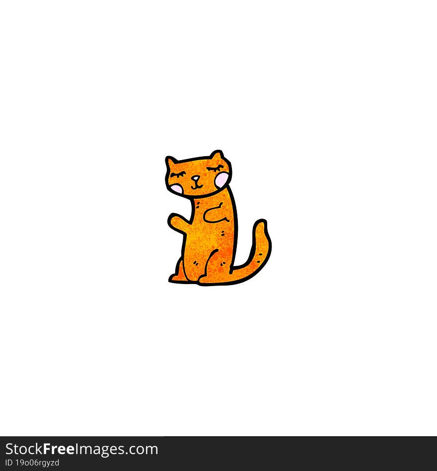 funny cartoon cat