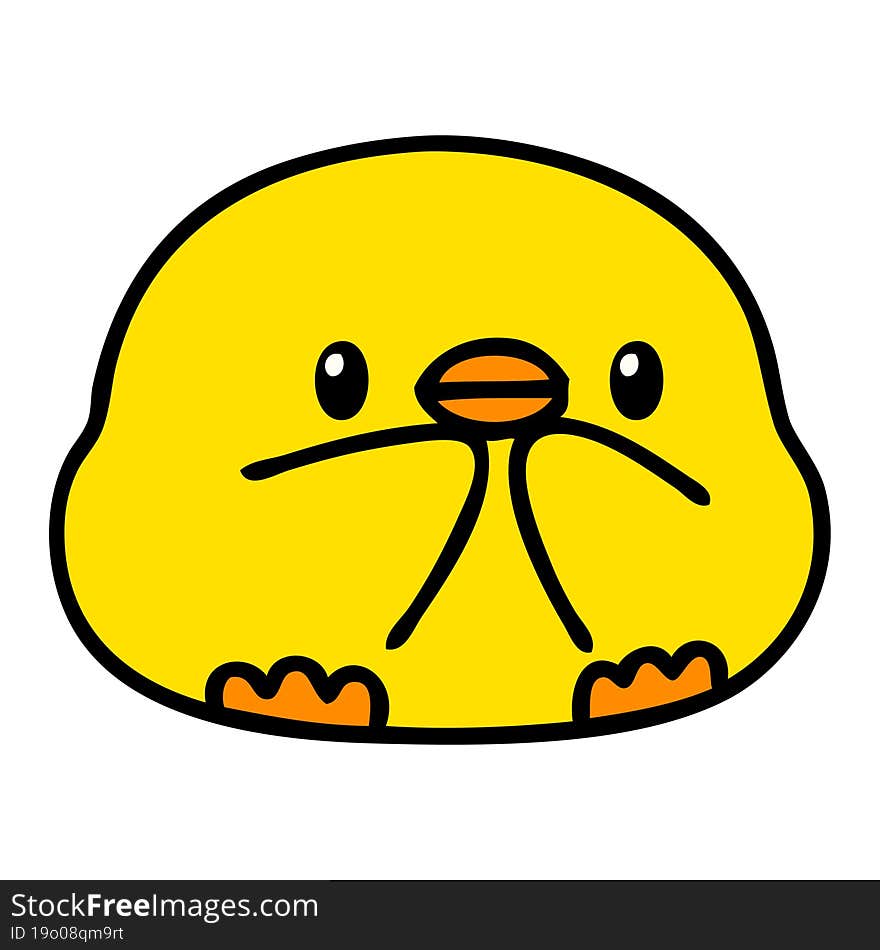 Cute Cartoon Baby Bird