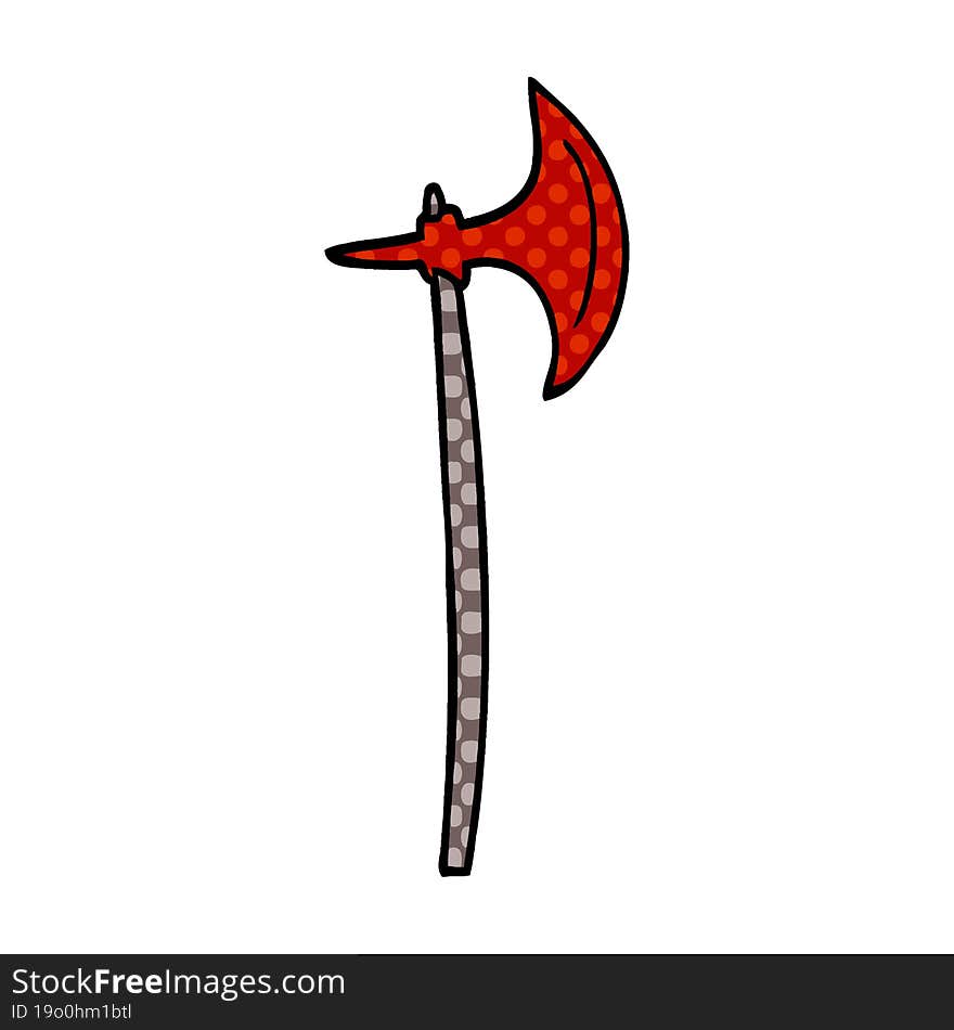 cartoon doodle axe