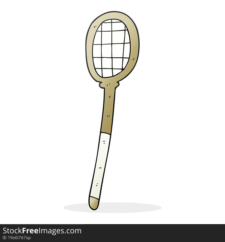 cartoon tennis racket