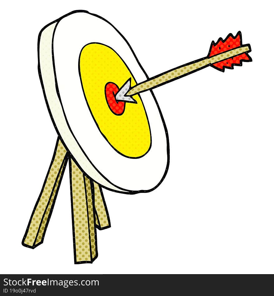 Cartoon Archery Target