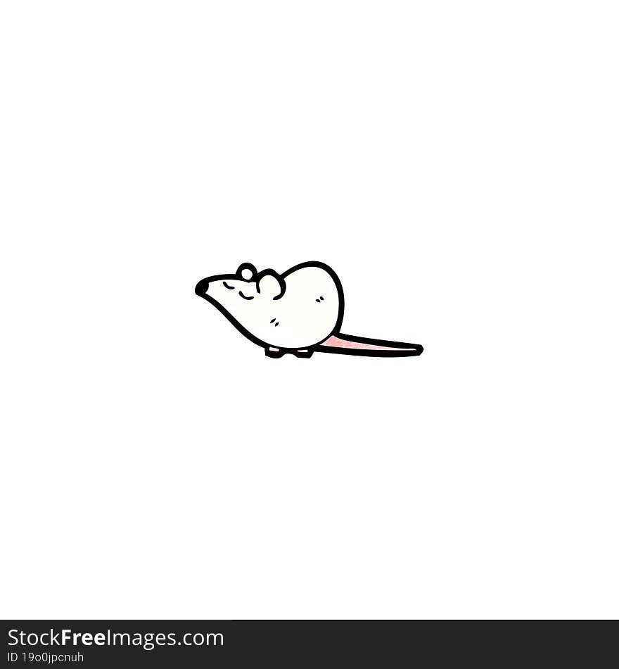 white mouse cartoon