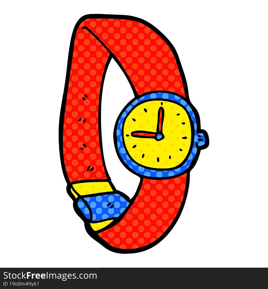 cartoon wrist watch. cartoon wrist watch