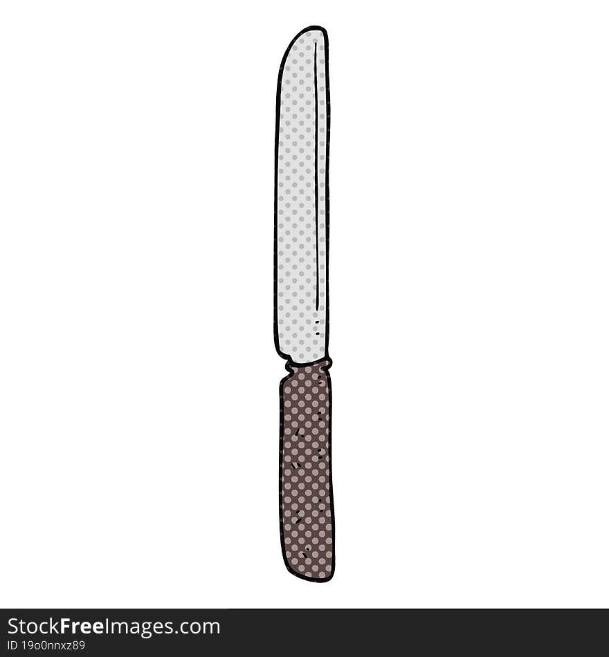 cartoon cutlery knife