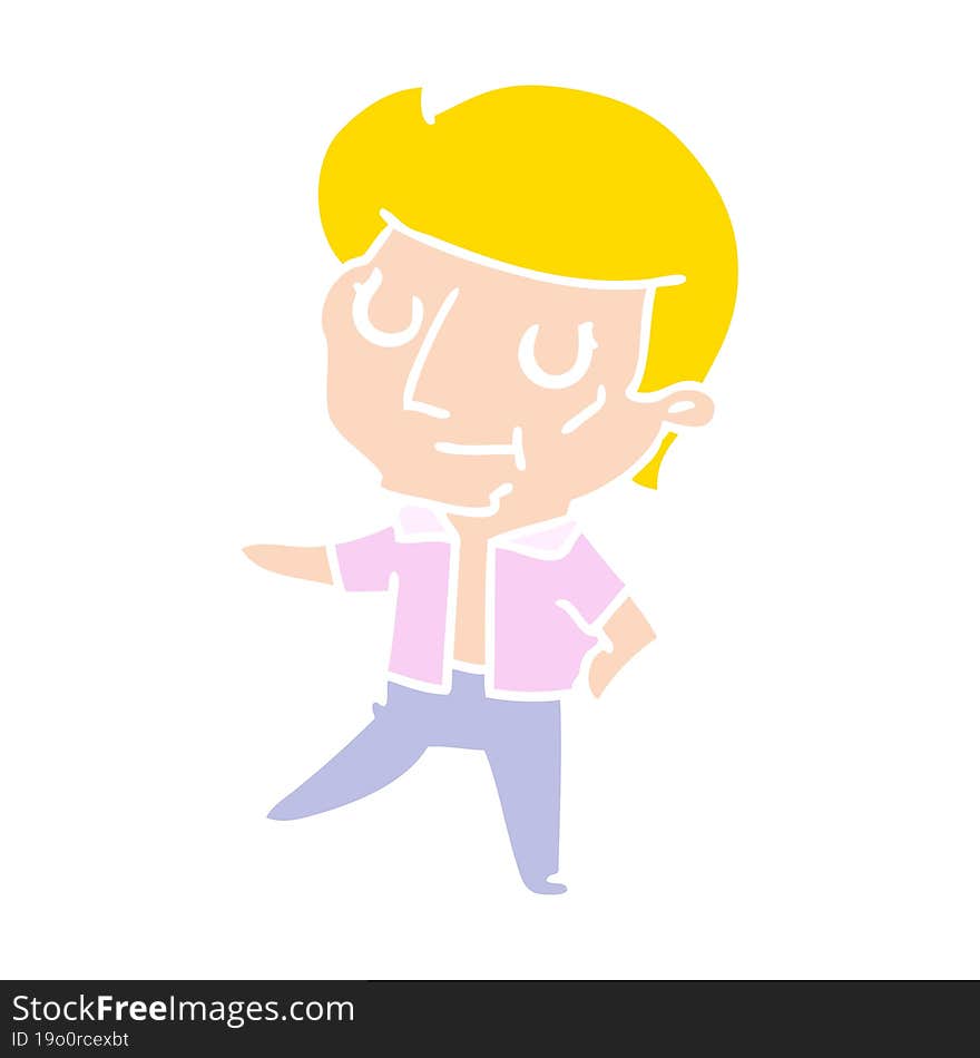 cartoon of kawaii older man