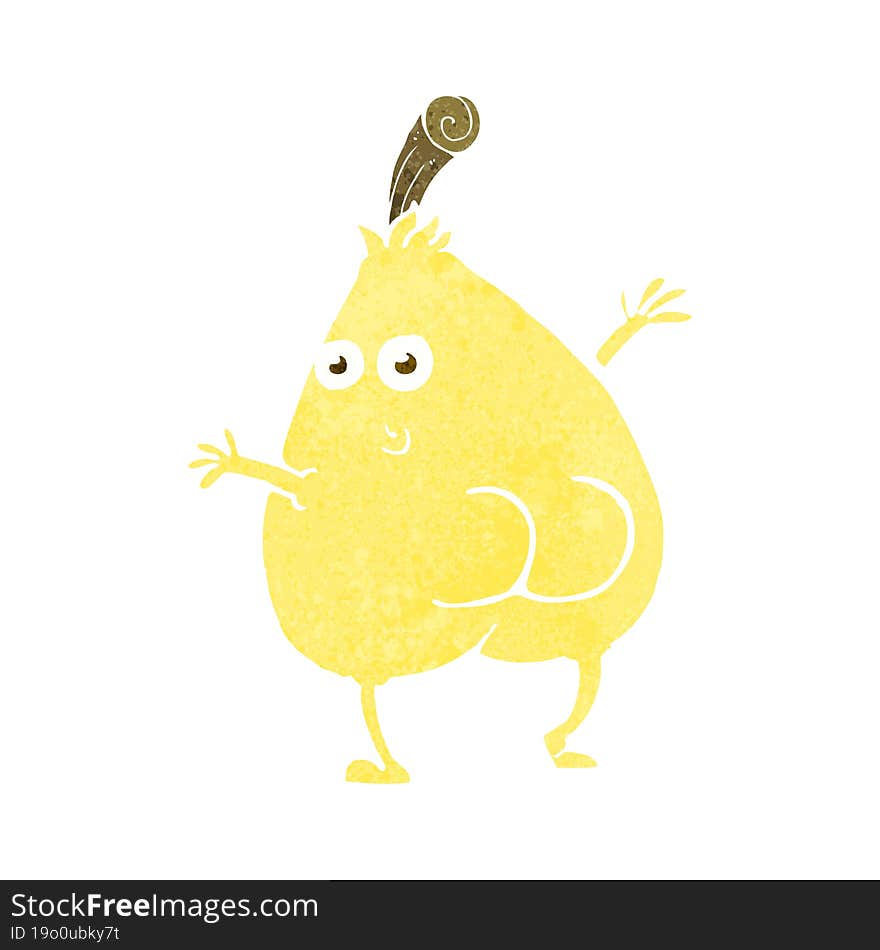 a nice pear cartoon