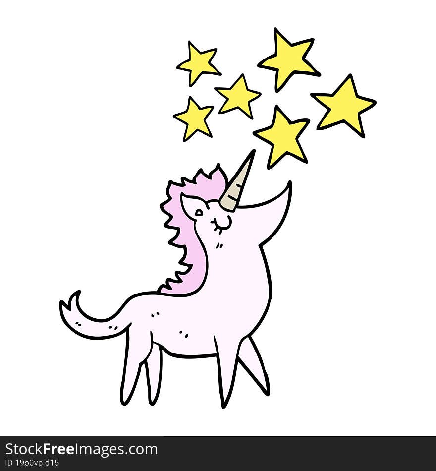 cartoon unicorn