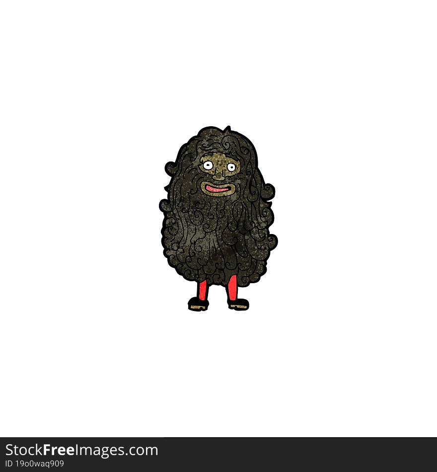 Cartoon Bearded Man