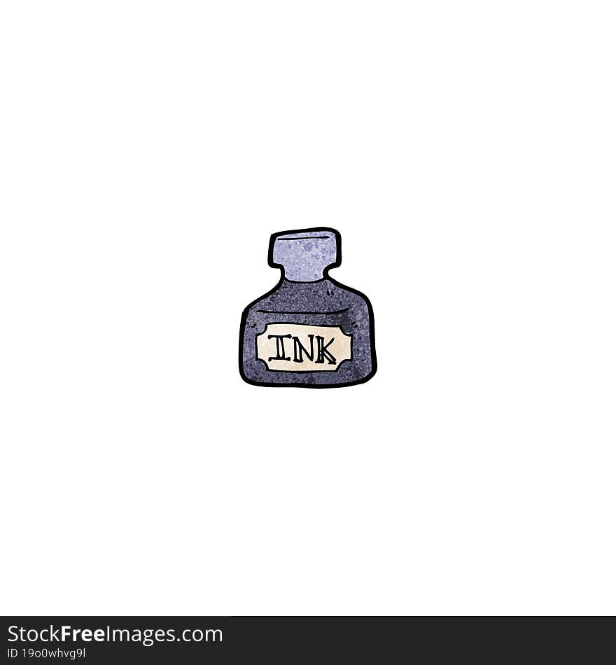 ink bottle cartoon