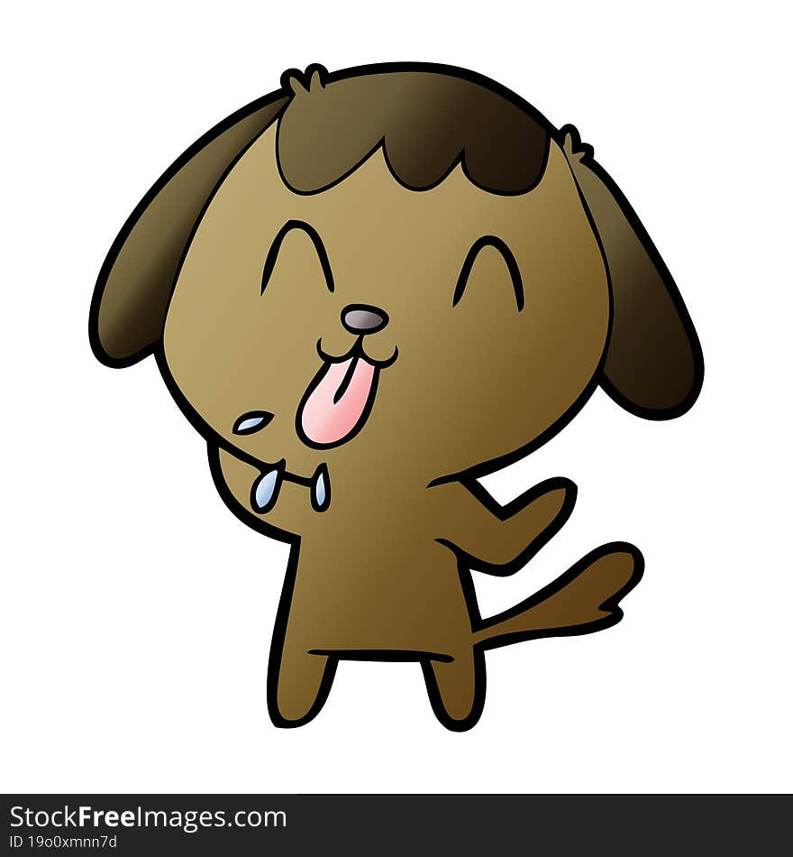 cute cartoon dog. cute cartoon dog