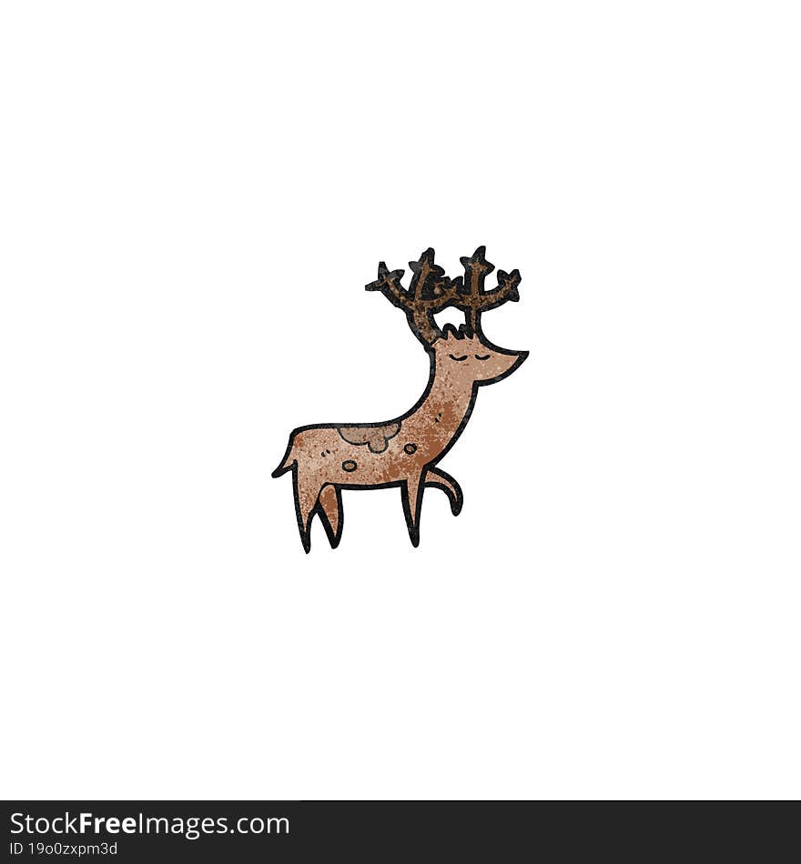 cartoon stag