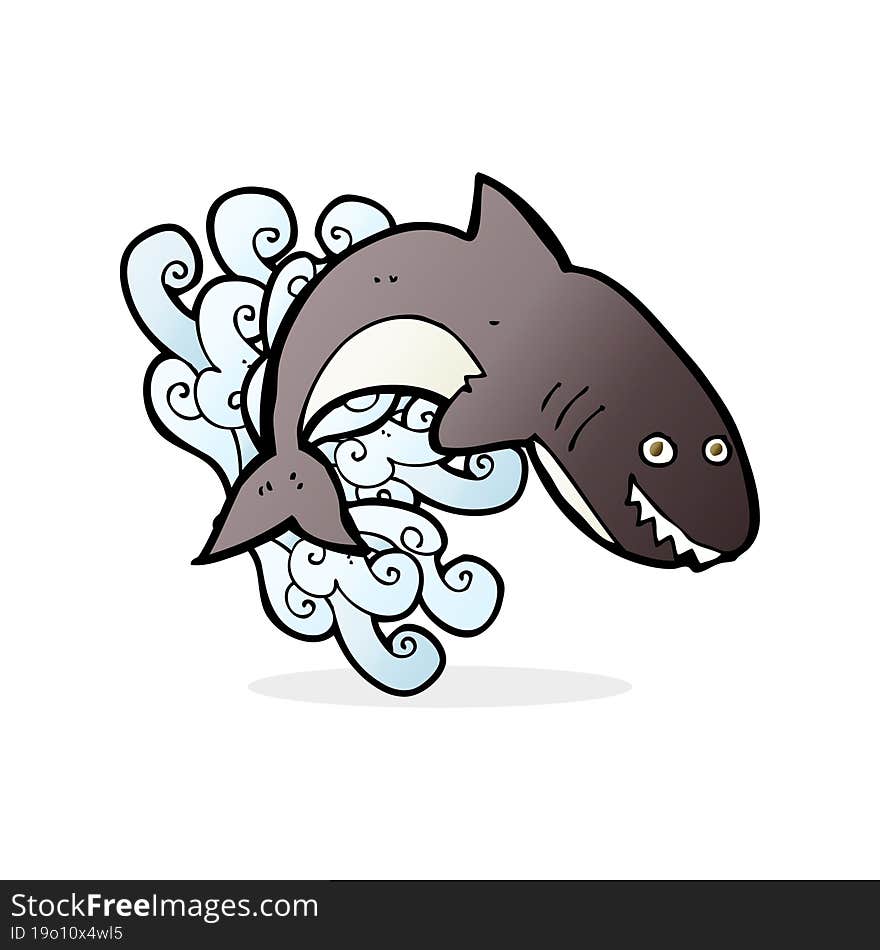 cartoon shark