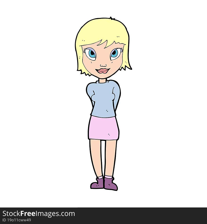 cartoon pretty girl