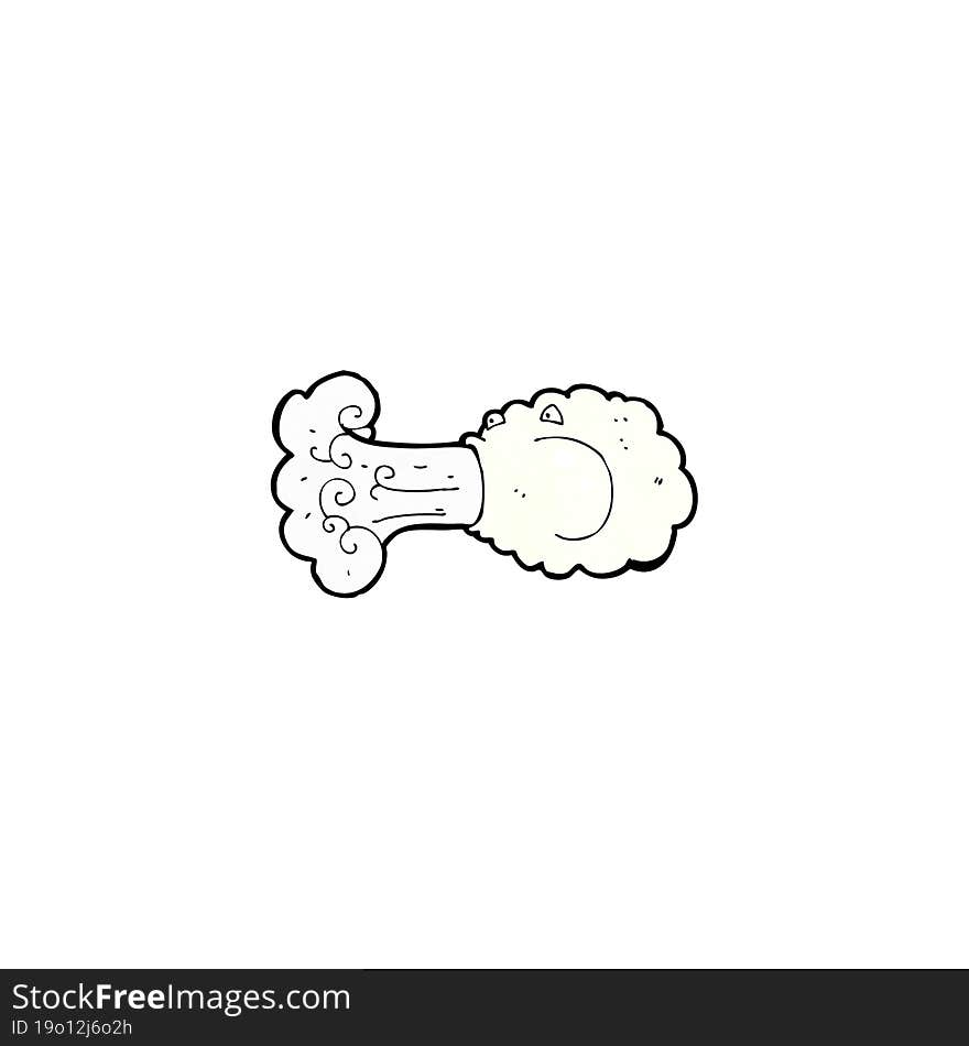 Cartoon Blowing Cloud