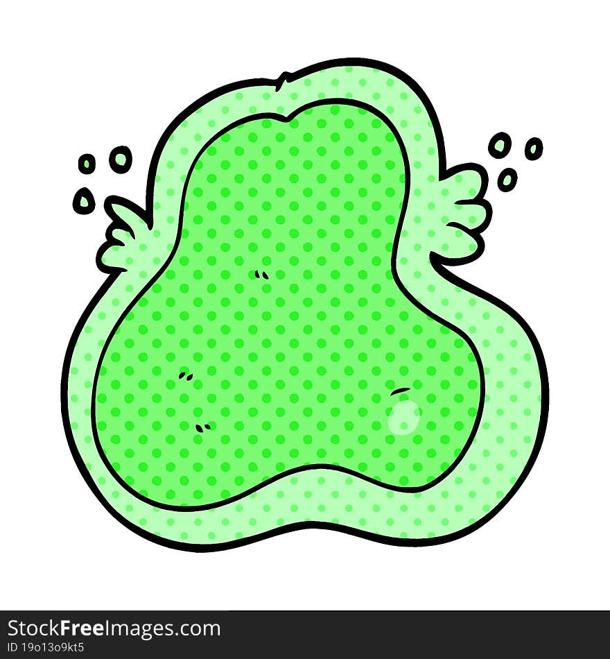 cartoon amoeba. cartoon amoeba