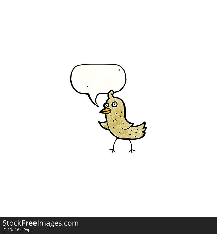 funny cartoon bird