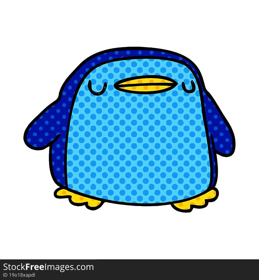 Cartoon Kawaii Of A Cute Penguin