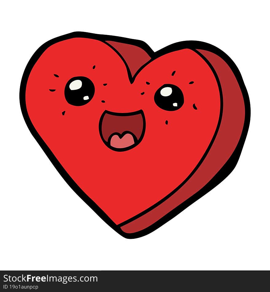 heart cartoon character