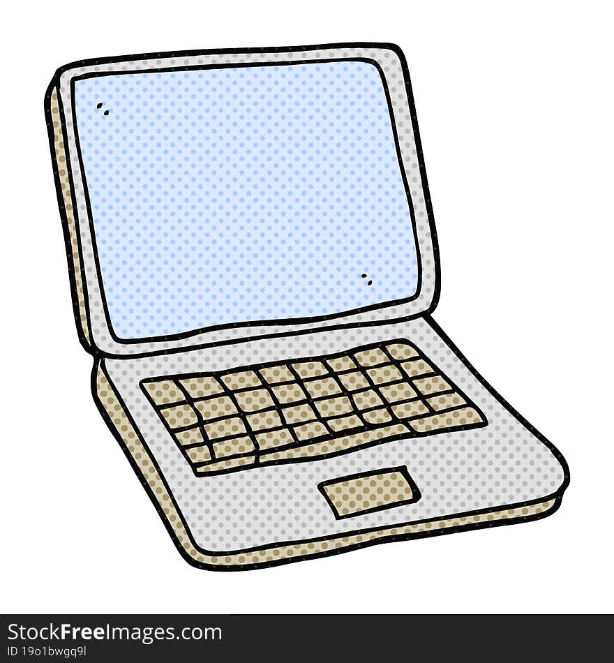 Cartoon Laptop Computer