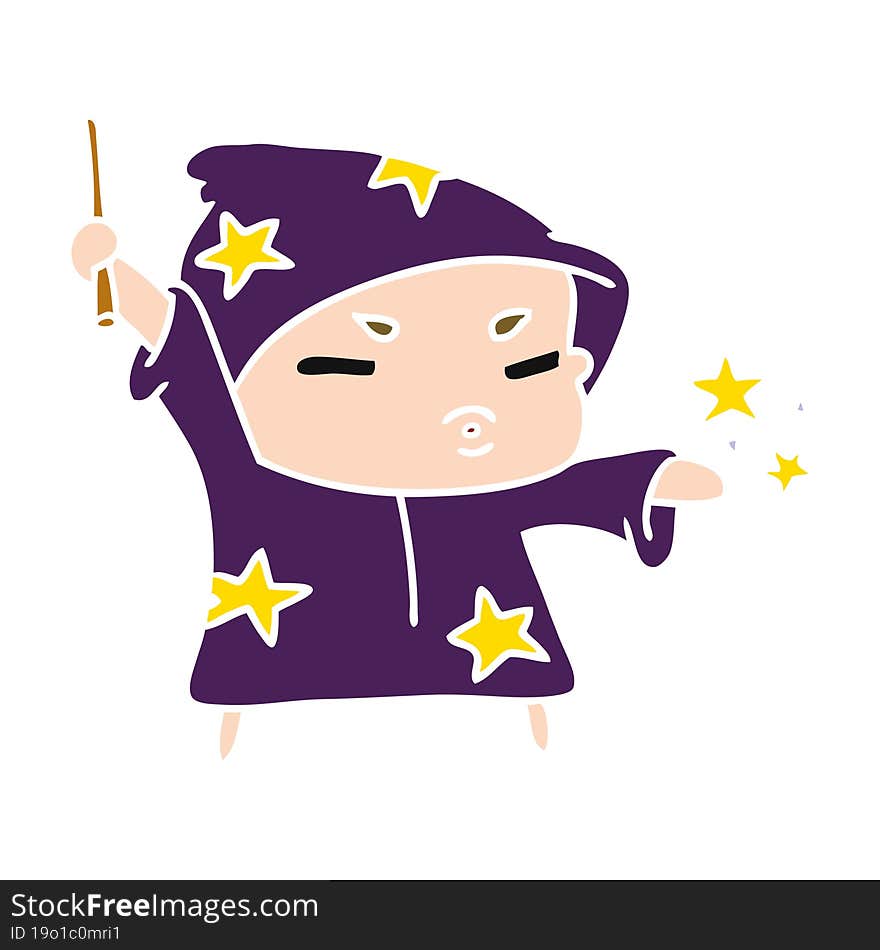 cartoon  cute kawaii wizard child