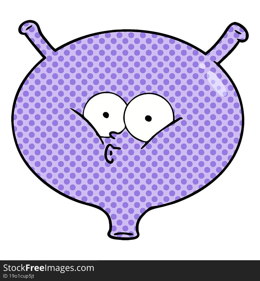 cartoon bladder. cartoon bladder