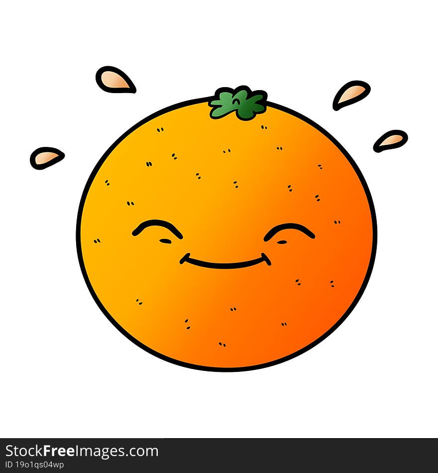 cartoon orange. cartoon orange