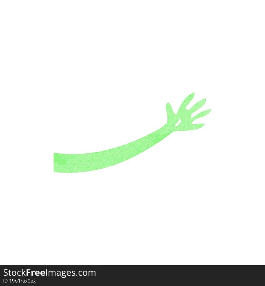 cartoon monster arm