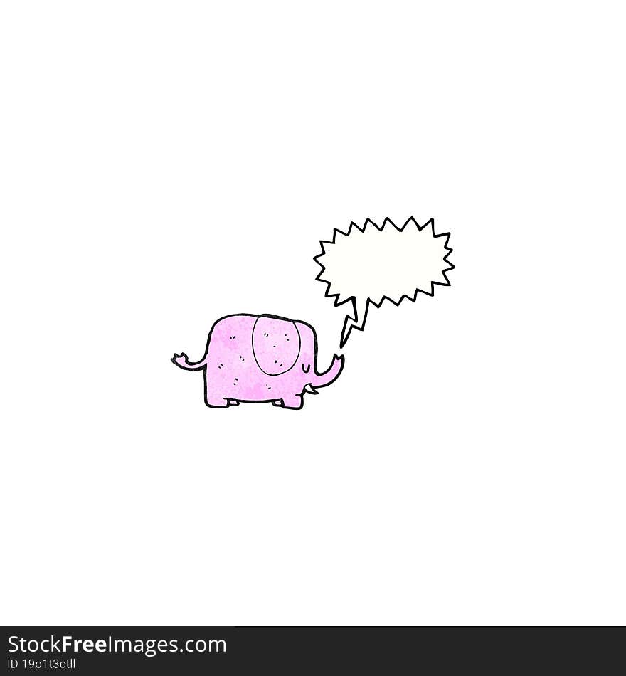 trumpeting elephant cartoon