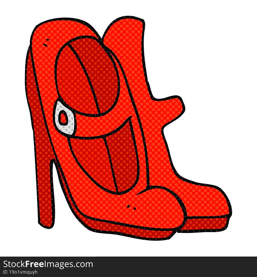 cartoon high heeled shoes