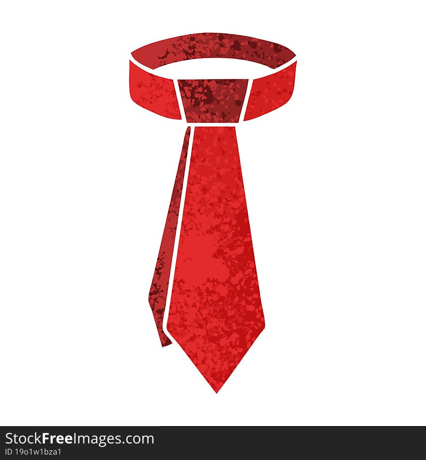 quirky retro illustration style cartoon neck tie