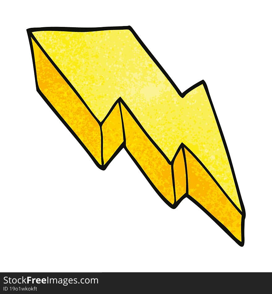 cartoon doodle decorative lightning bolt