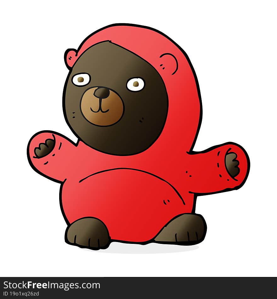 cute cartoon black bear