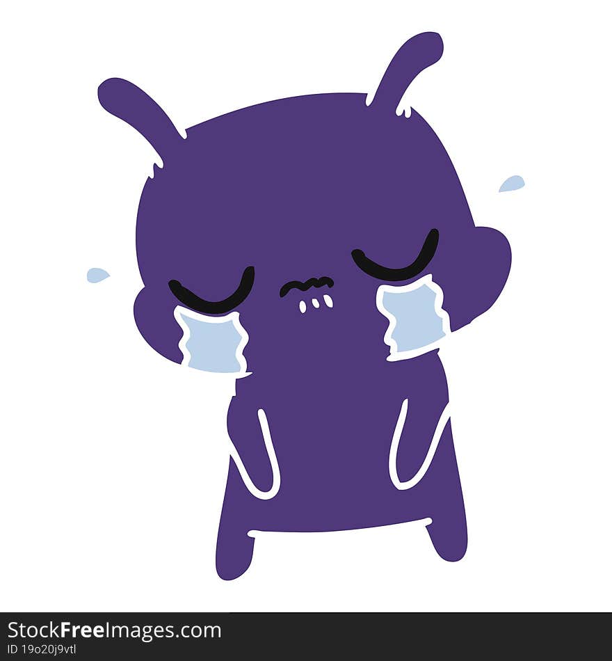 Cartoon Of Cute Sad Alien