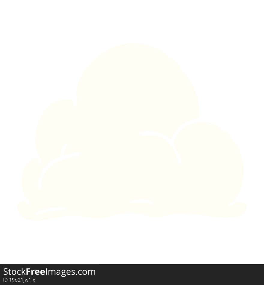 Cartoon Doodle Fluffy White Clouds