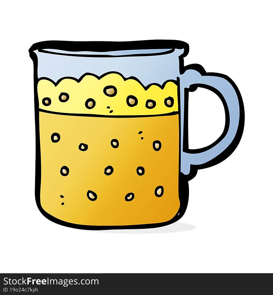 cartoon mug of beer