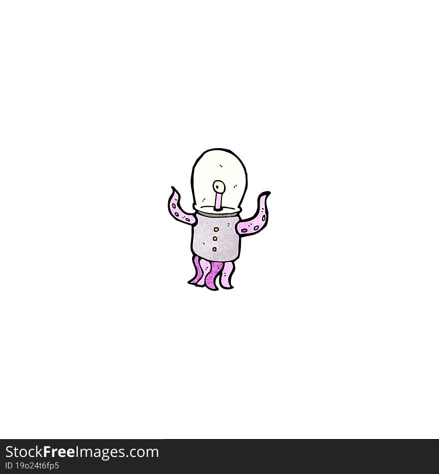 Cartoon Weird Alien